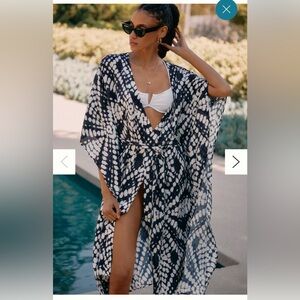 NWT Anthropologie printed swimwear robe size M/L